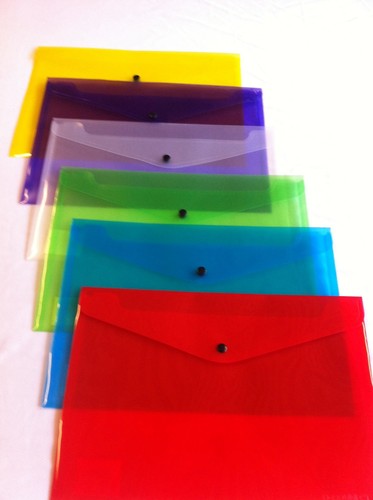 Plastic document folders - plastic,