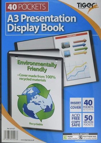 Black display book 40 - black,